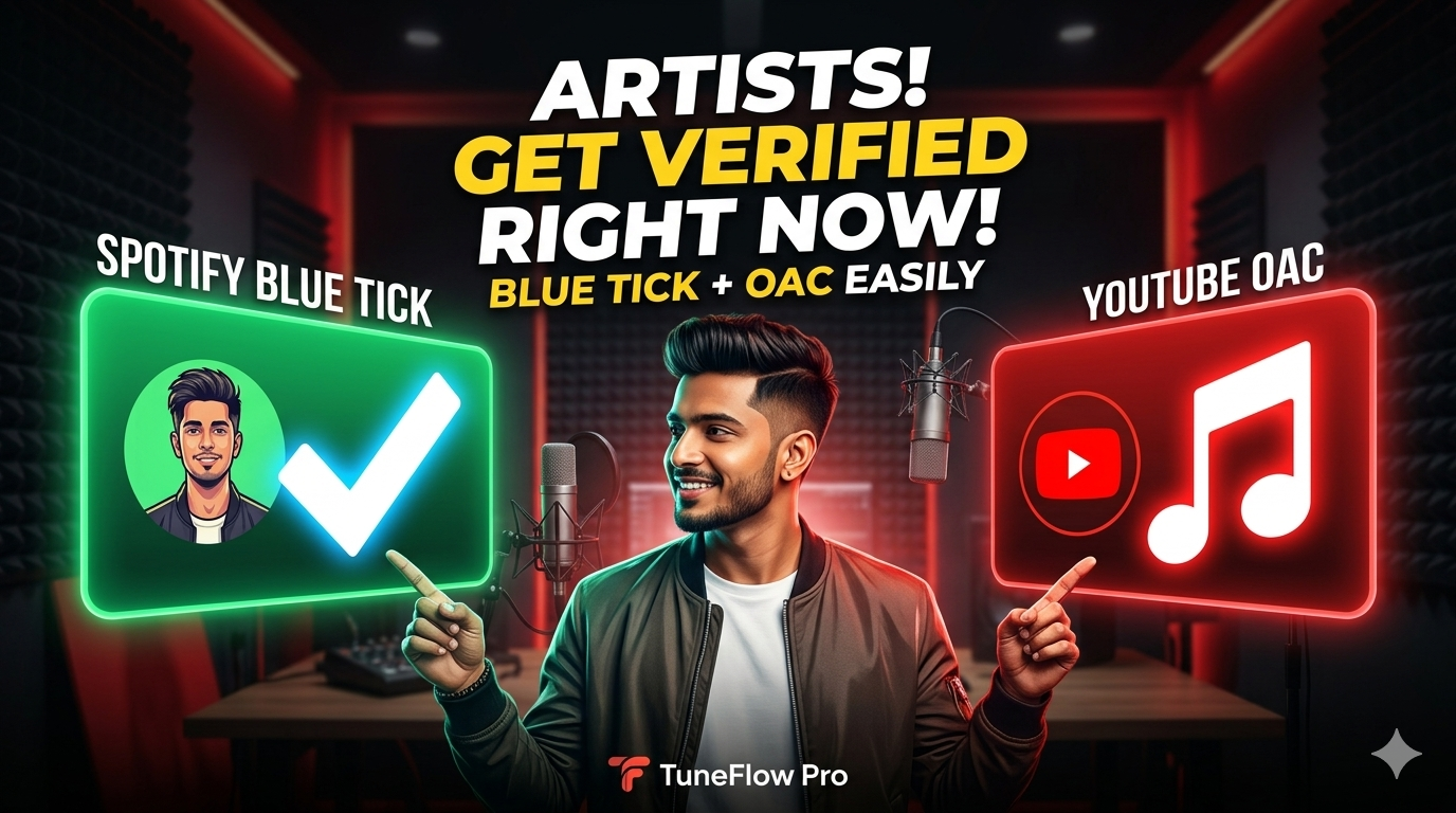 How to Get the Spotify Blue Tick & YouTube Official Artist Channel (OAC) Easily Thumbnail